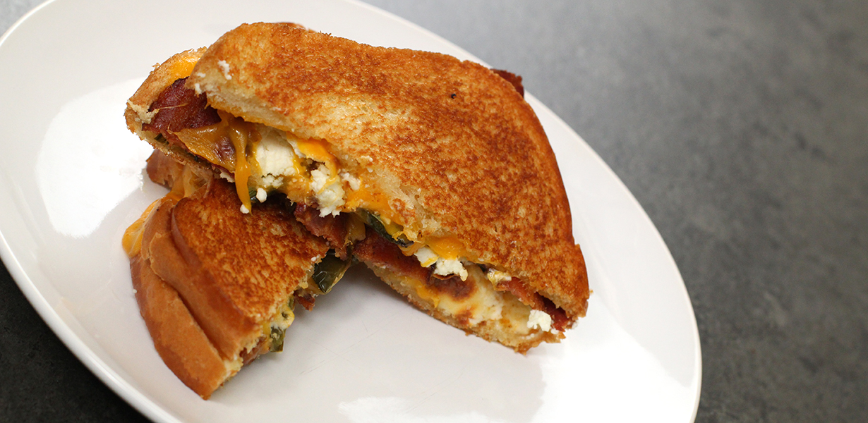 Bacon Jalapeño Grilled Cheese