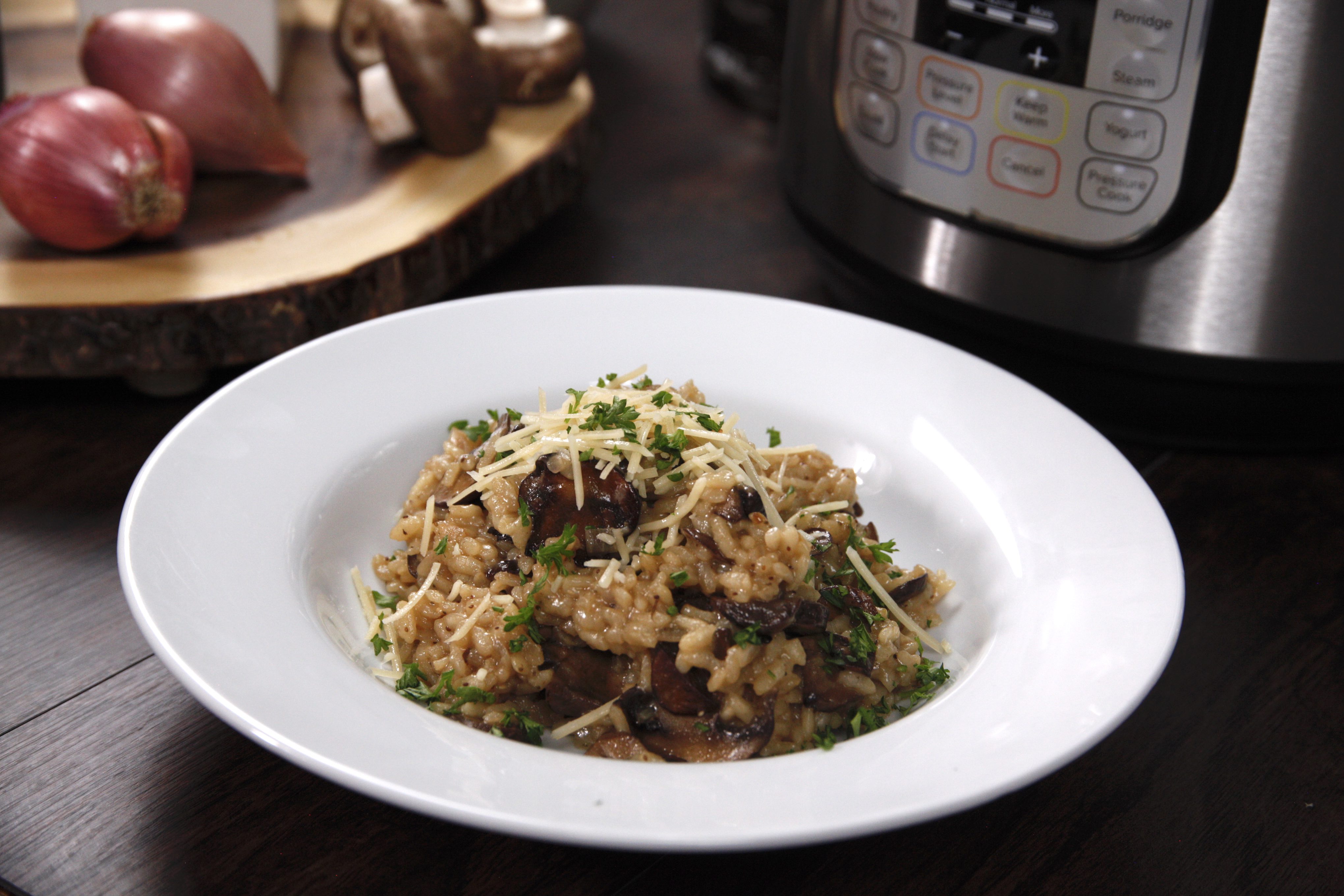Instant Pot Balsamic Mushroom Risotto