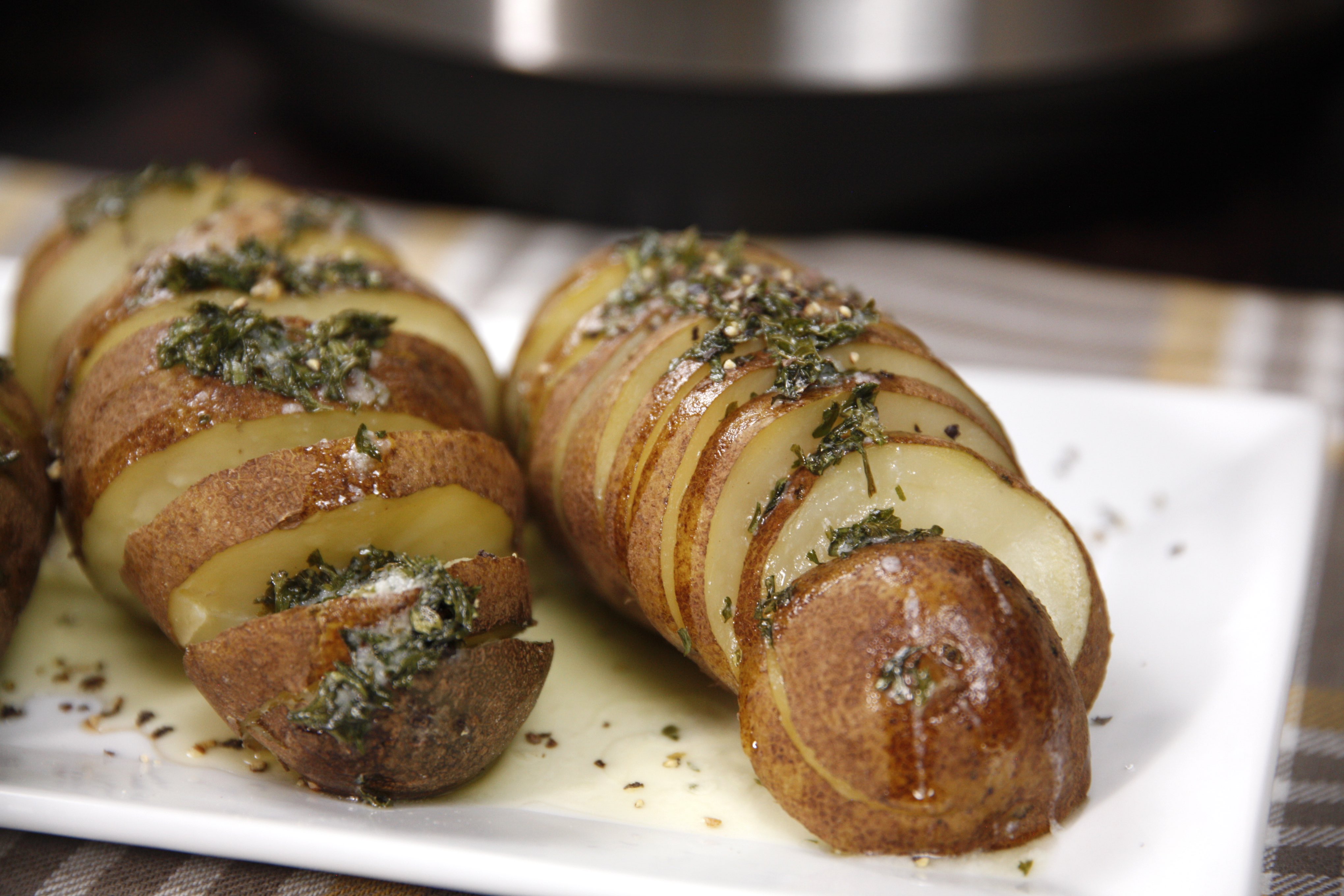 Instant Pot Hasselback Spiral Potatoes